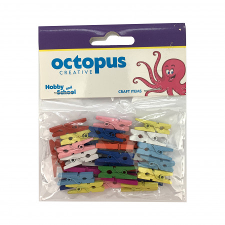 DEKORATIVNE ŠTIPALJKE 30/1 U BOJI 25x4mm UNL-2437 OCTOPUS 