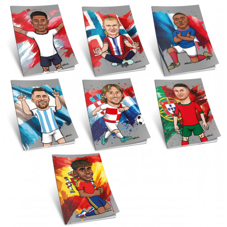 SVESKA A4 DIKTO 40L 80g FOOTBALL ICONS 