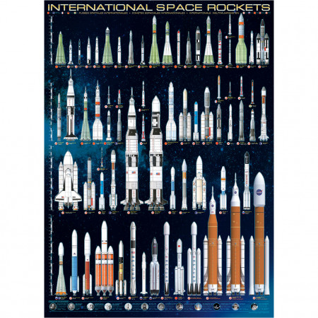 PUZZLE 1000 DELOVA 6000-1015 INTERNATIONAL SPACE ROCKETS 