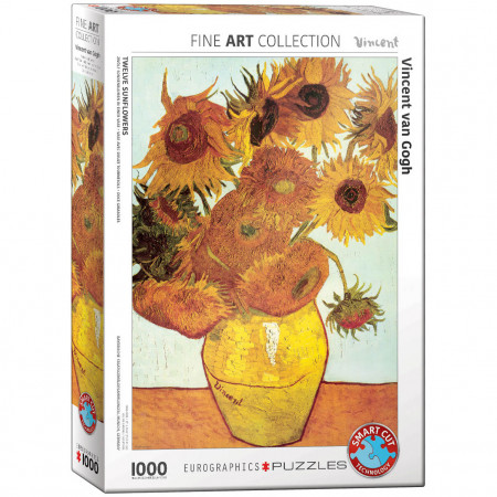 PUZZLE 1000 DELOVA 6000-3688 TWELVE SUNFLOWERS BY VAN GOGH 