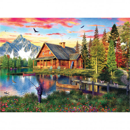 PUZZLE 1000 DELOVA 6000-5376 THE FISHING COTTAGE BY DAVISON 