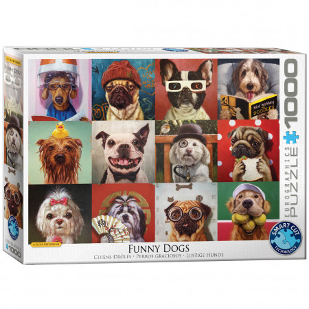PUZZLE 1000 DELOVA 6000-5523 FUNNY DOGS BY LUCIA HEFFERNAN 