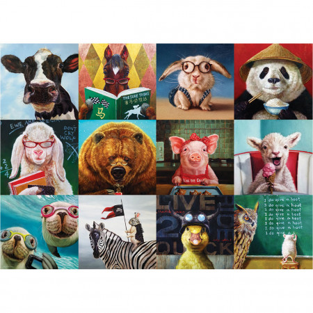 PUZZLE 1000 DELOVA 6000-5524 FUNNY ANIMALS BY L. 