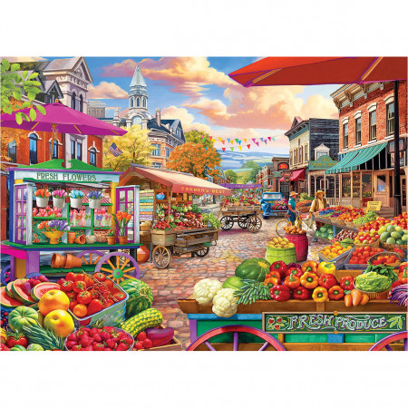 PUZZLE 1000 DELOVA 6000-5860 MAIN STREET MARKET DAY 