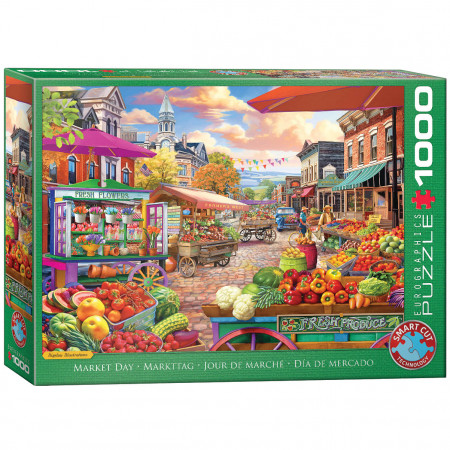 PUZZLE 1000 DELOVA 6000-5860 MAIN STREET MARKET DAY 