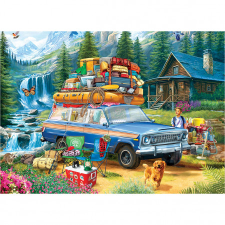 PUZZLE 1000 DELOVA 6000-5867 JEEP - LOADING THE WAGONEER BY 