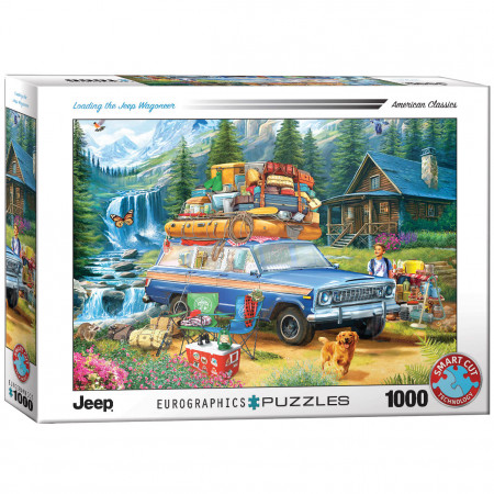 PUZZLE 1000 DELOVA 6000-5867 JEEP - LOADING THE WAGONEER BY 