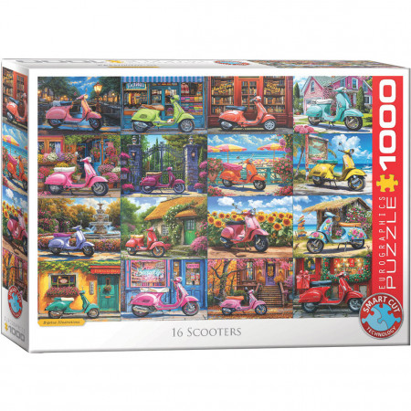 PUZZLE 1000 DELOVA 6000-5916 16 SCOOTERS BY BIGELOW 