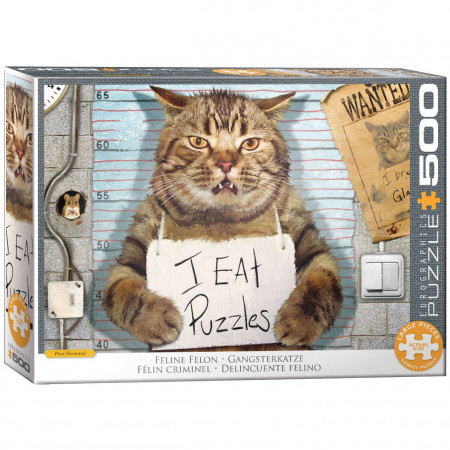 PUZZLE 500 DELOVA  6500-5786 FELONY CAT BY PAUL NORMAND 