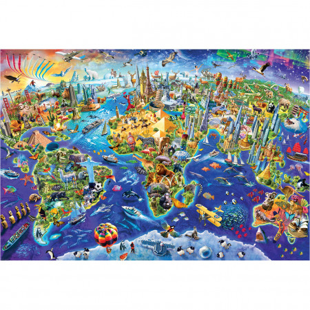 PUZZLE 2000 DELOVA 8220-5343 CRAZY WORLD 