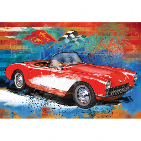 PUZZLE 550 DELOVA 8551-5599 CORVETTE CRUISING TIN 