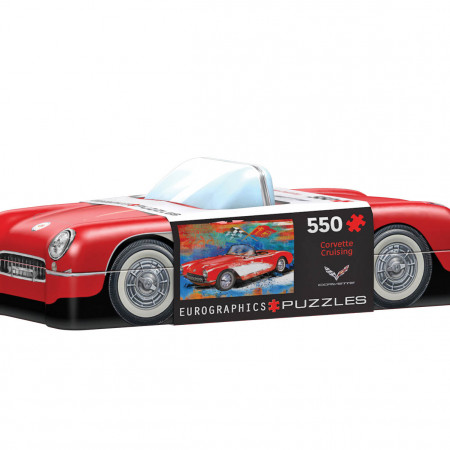 PUZZLE 550 DELOVA 8551-5599 CORVETTE CRUISING TIN 