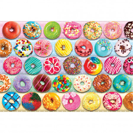 PUZZLE  LUNCH BOX  9100-5825 DELIGHTFUL DONUTS 