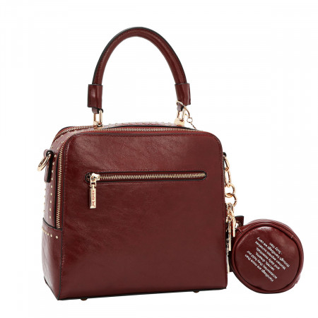 TORBA NICOLE LEE EMB17451 WINE 