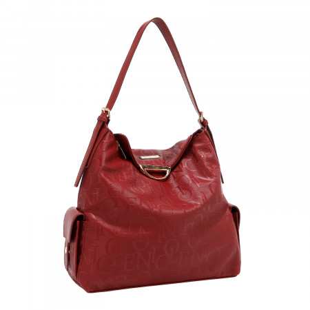 TORBA NICOLE LEE EMB17509 BURGUNDY 