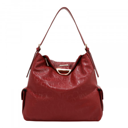TORBA NICOLE LEE EMB17509 BURGUNDY 