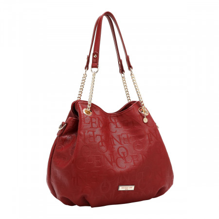 TORBA NICOLE LEE EMB17512 BURGUNDY 