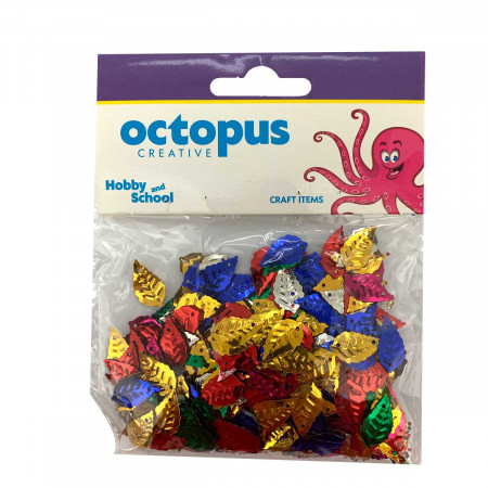 DEKORATIVNE KONFETE LIST 15X9mm 14g OCTOPUS UNL-0846 