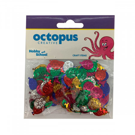 DEKORATIVNE KONFETE BALONI 11X15mm 14g OCTOPUS UNL-0851 