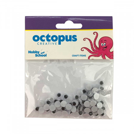 DEKORATIVNE OČI 7mm 70kom OCTOPUS UNL-0859 