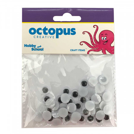 DEKORATIVNE OČI 10mm 50kom OCTOPUS UNL-0860 