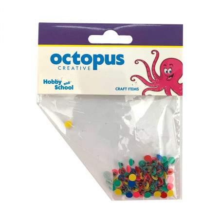 DEKORATIVNE OČI U BOJI 5mm 100kom OCTOPUS UNL-0865 
