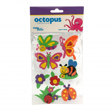 DEKORATIVNI INSEKTI SET EVA PENA 8kom UNL-0897 