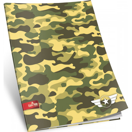 SVESKA A4 SITNI KARO 42L MILITARY 