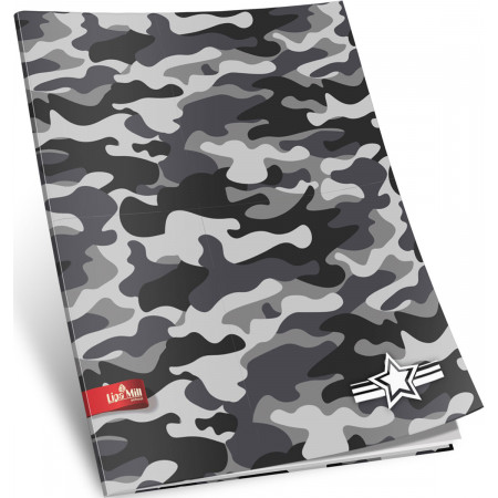 SVESKA A4 SITNI KARO 42L MILITARY 