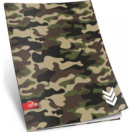 SVESKA A4 SITNI KARO 42L MILITARY 