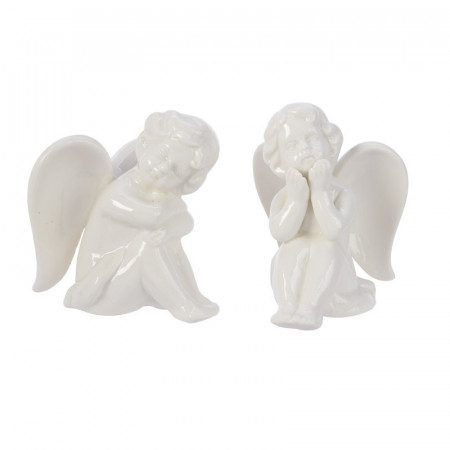 UKRASNA FIGURA ANĐEO BELI 8X7X8.4CM 60.0075 