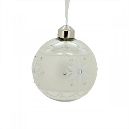 KUGLA NOVOGODIŠNJA STAKLENA 8CM BOJA 061671 