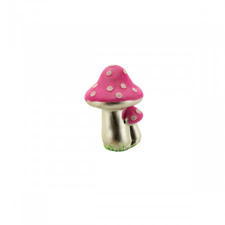 DEKORATIVNI UKRAS PEČURKA 6X12CM ROZA123380 