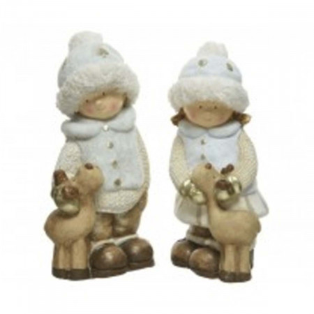 DEKORATIVNA FIGURA DECA SA JELENOM 530651 