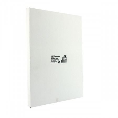 FOLIJA ZA PLASTIFICIRANJE A3 125mic 100/1 . 