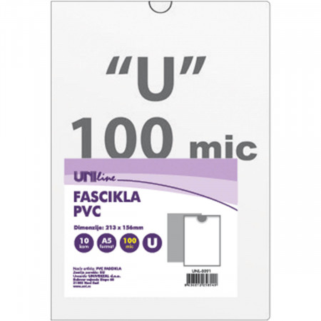FASCIKLA A5 U 10/1 100 MICRONA I KLASA UNL-0091 