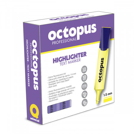 TEXT MARKER LJUBIČASTI OCTOPUS UNL-0113 