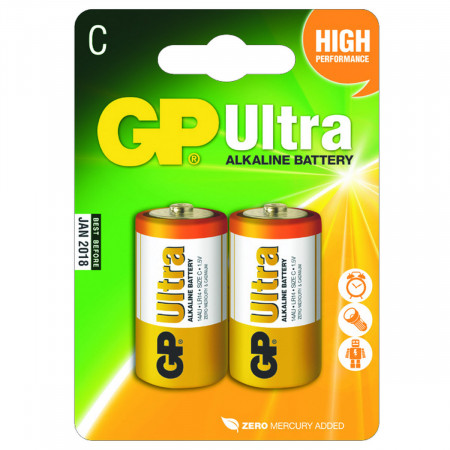 BATERIJE GP ULTRA 2/1 LR14 1.5V 14AU-U2/ 