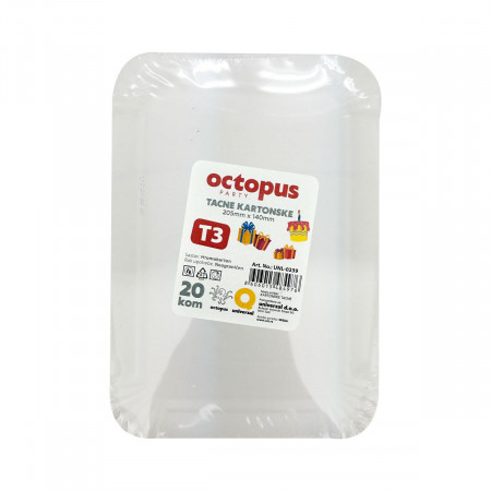 TACNA KARTONSKA BELA BR.3 20/1 OCTOPUS UNL-0239 