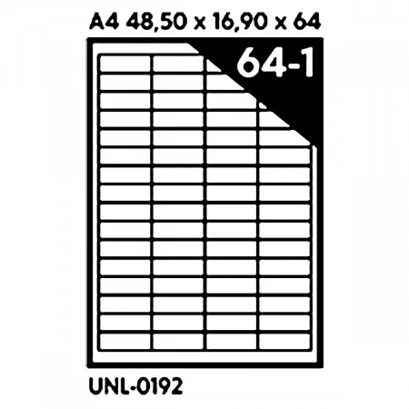 NALEPNICE A4 OCTOPUS 48.5X16.9 100/1 64 NALEPNICE UNL-0192 