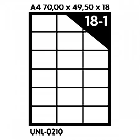 NALEPNICE A4 OCTOPUS 70X49,5 100/1 18 NALEPNICA UNL-0210 