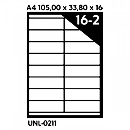 NALEPNICE A4 OCTOPUS 105X33,8 100/1 16 NALEPNICA UNL-0211 