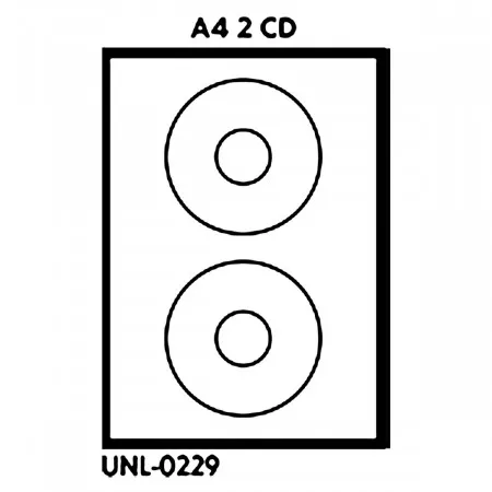 NALEPNICE A4 OCTOPUS ZA CD 100/1 2 NALEPNICE UNL-0229 