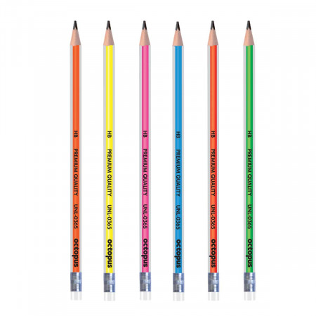OLOVKA GRAFITNA HB SA GUMICOM 1/1 TRIANGULAR NEON UNL-0365 