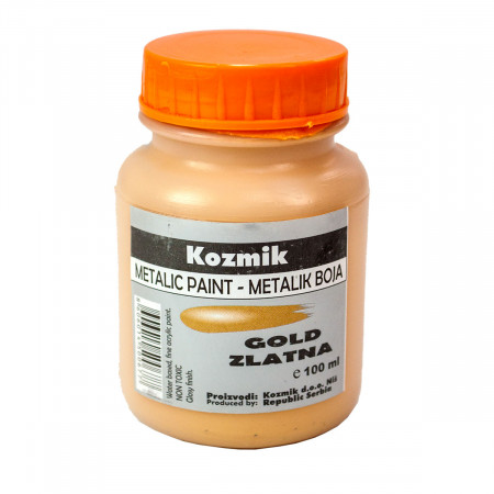 BOJA METALIK ZLATNA 100ml KOZMIK 