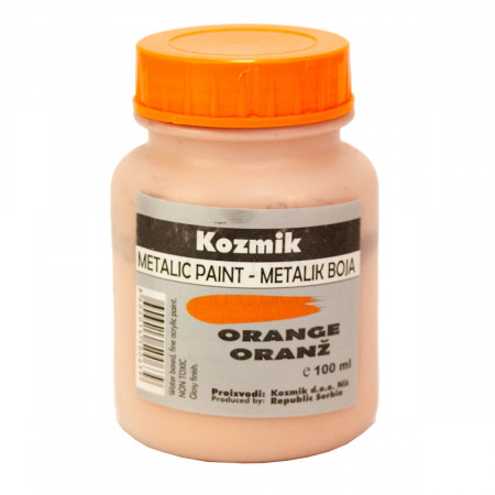 BOJA METALIK NARANDŽASTA 100ml KOZMIK 