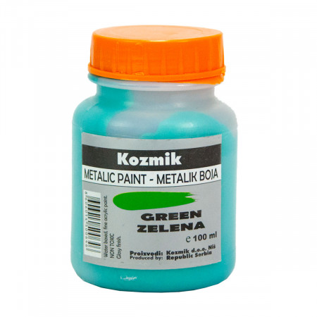 BOJA METALIK ZELENA 100ml KOZMIK 