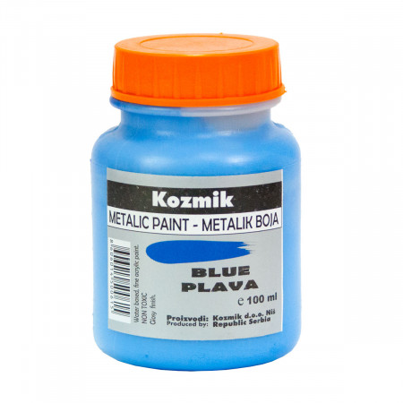 BOJA METALIK PLAVA 100ml KOZMIK 