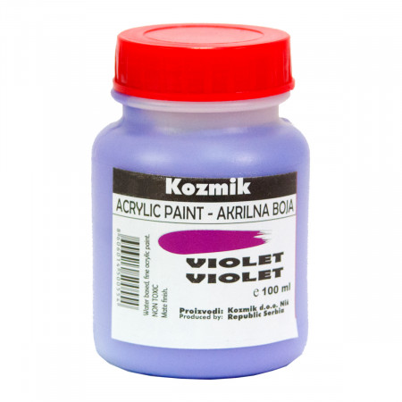 BOJA AKRILNA LJUBIČASTA 100ml KOZMIK 