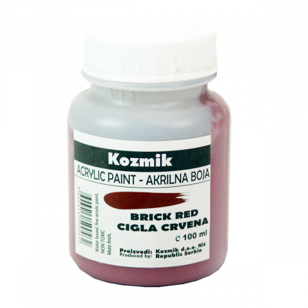 BOJA AKRILNA CRVENA CIGLA 100ml KOZMIK 